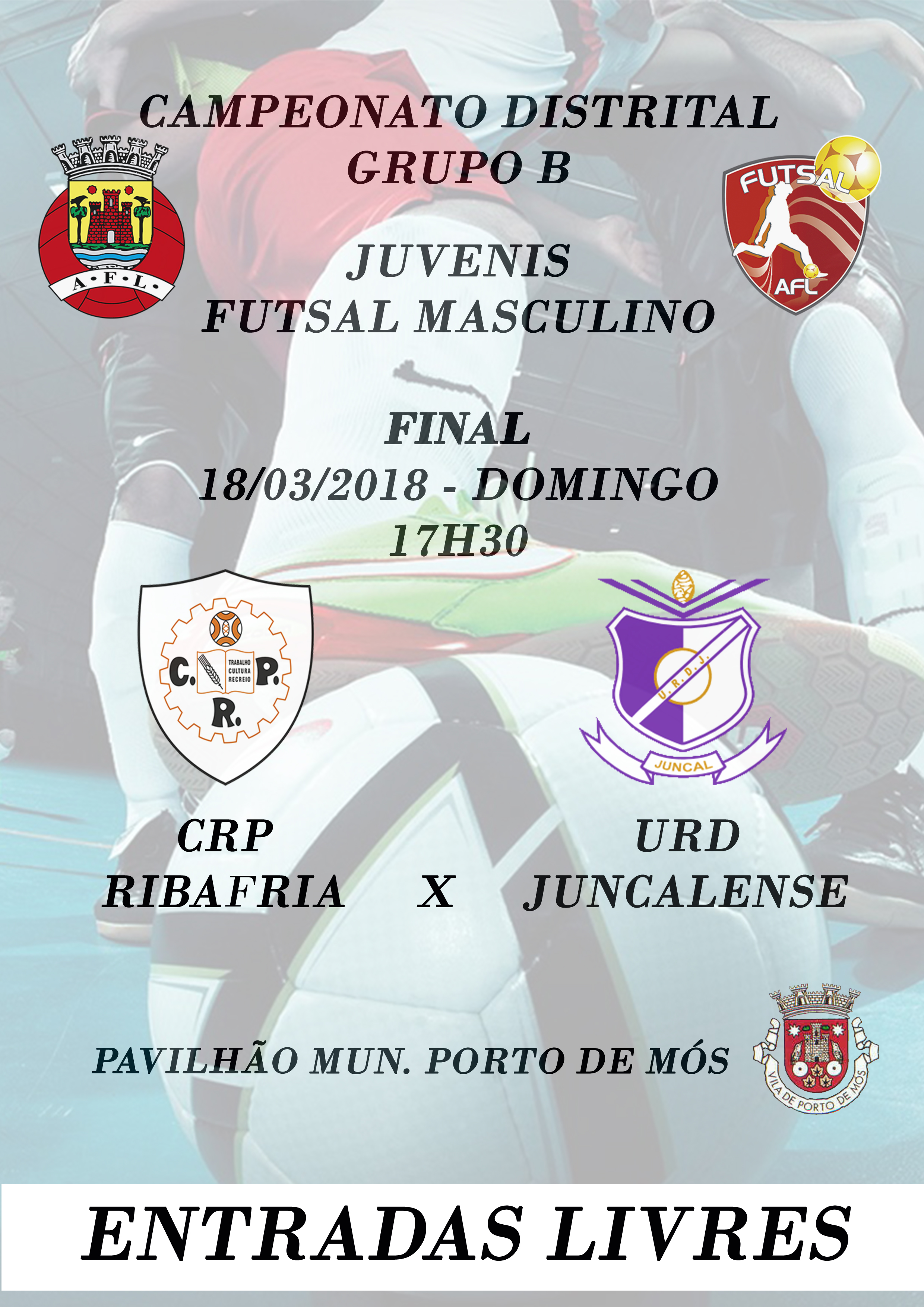 Campeonato Distrital - Grupo B - Juvenis - Futsal Masculino!