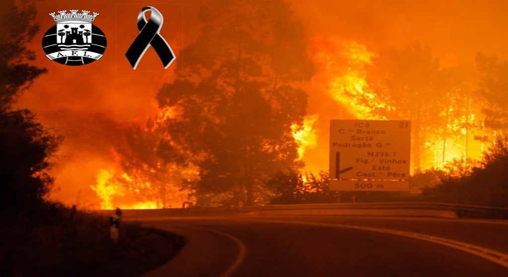AF Leiria expressa sentimento de pesar pelas vítimas dos incêndios.