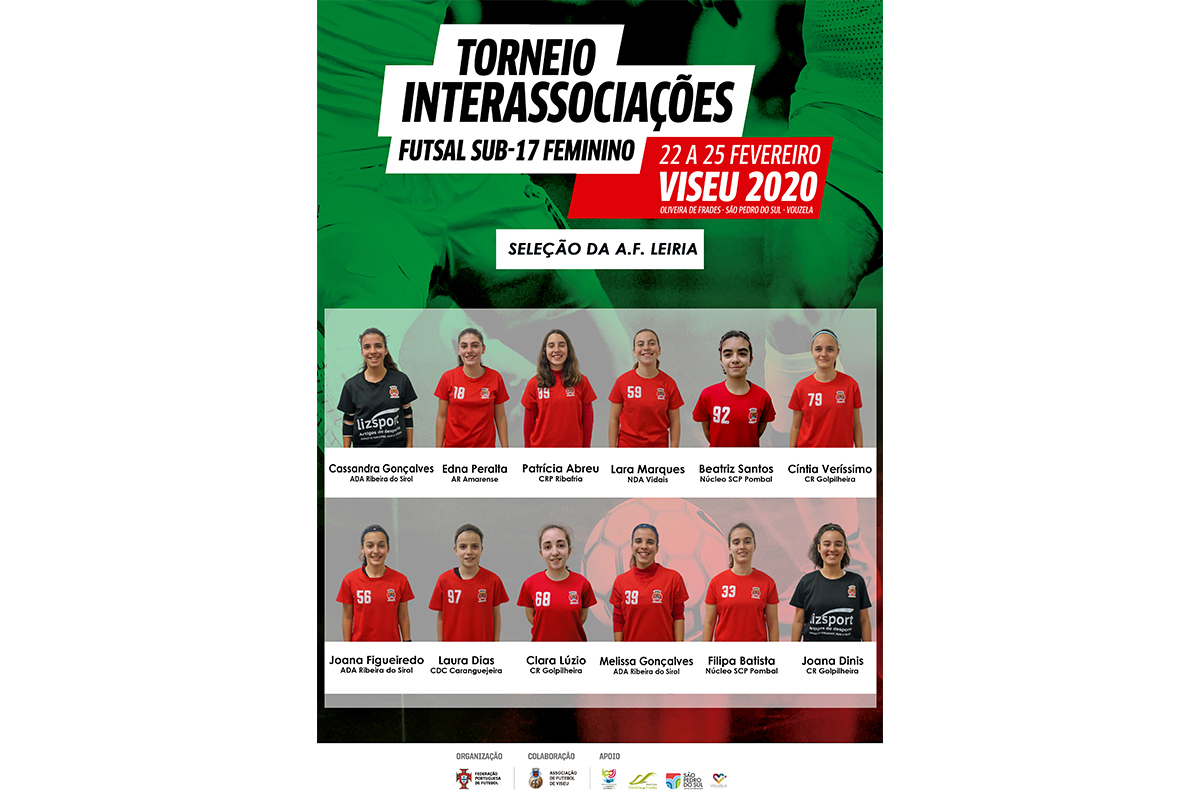 Convocatória Sub/17 - Futsal Feminino - Torneio Interassociações