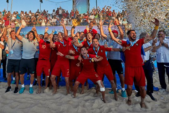 Portugal venceu Campeonato da Europa de futebol de praia