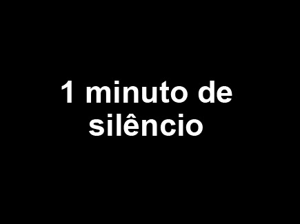 1 minuto de silêncio na final do Torneio Complementar - Grupo A - Infantis Sub/13 