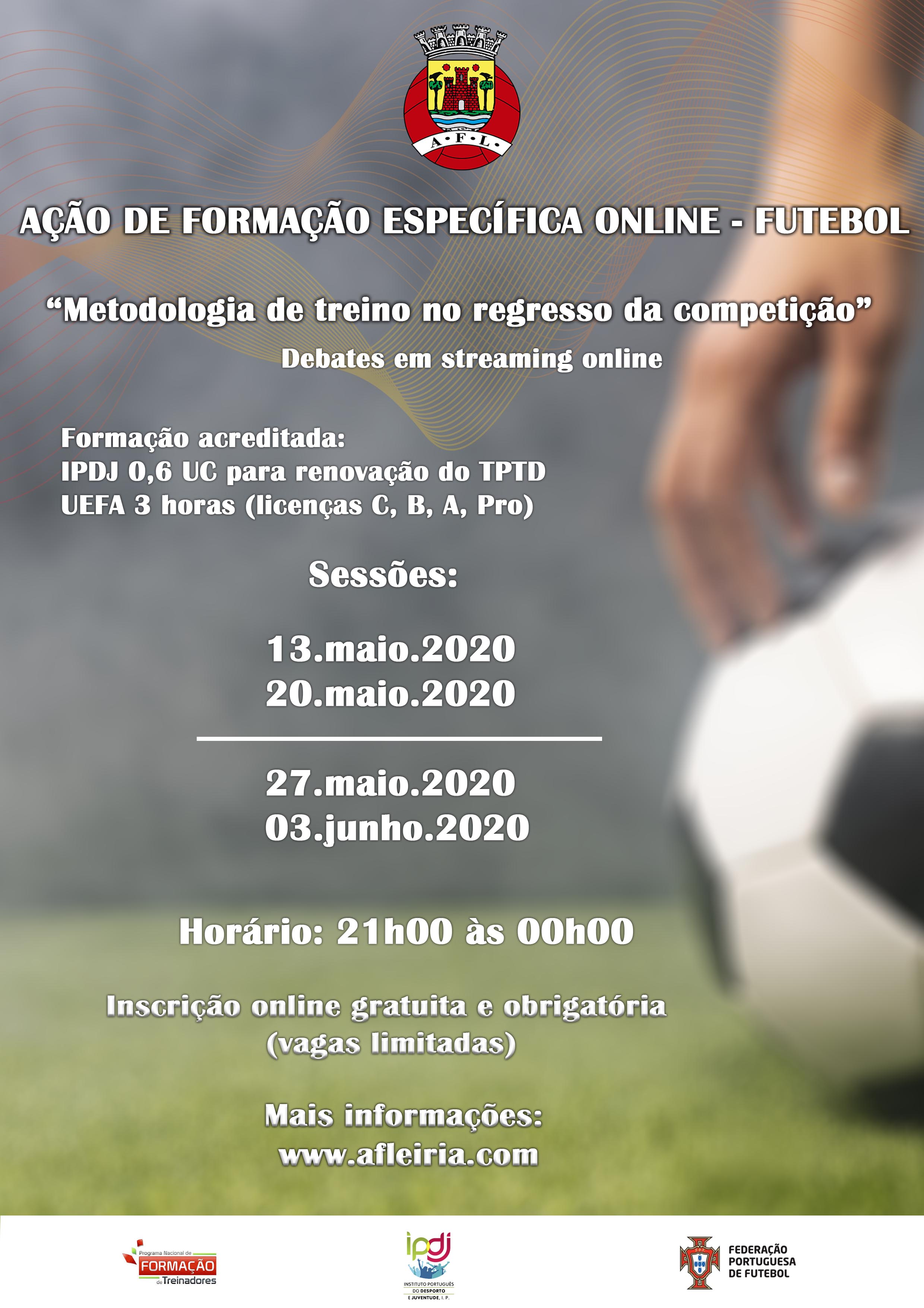 Ação de Formação específica online - Inscrições abertas