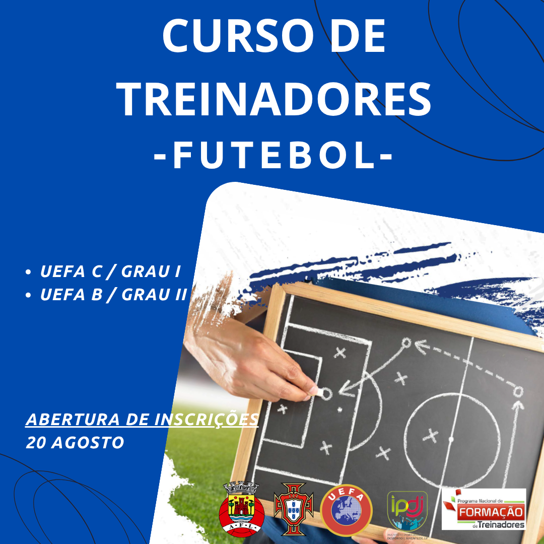 Inscrições para Cursos de Treinadores de Futebol