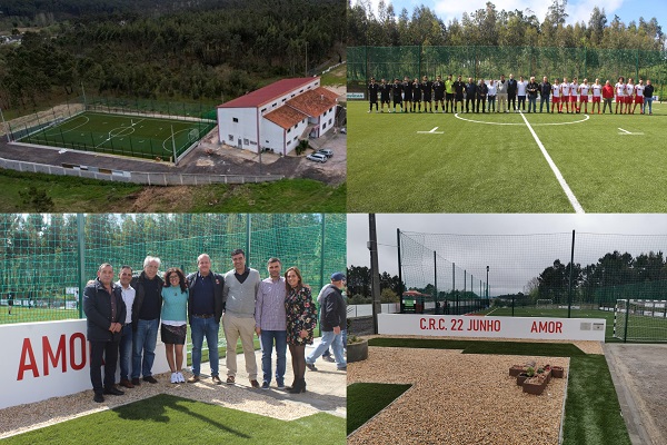 A.F. Leiria esteve presente na inauguração do novo campo de futebol de cinco do CRC 22 Junho/Amor