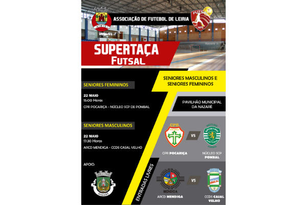 Supertaças de Futsal Senior com datas definidas 