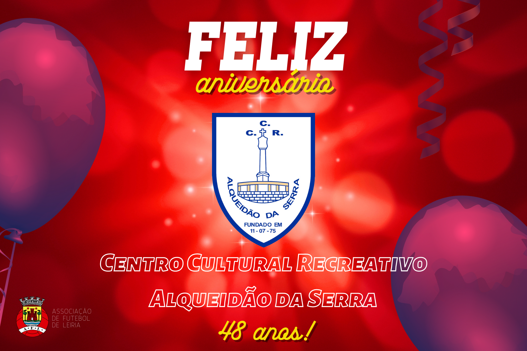 Centro Cultural Recreativo Alqueidão da Serra está de parabéns!