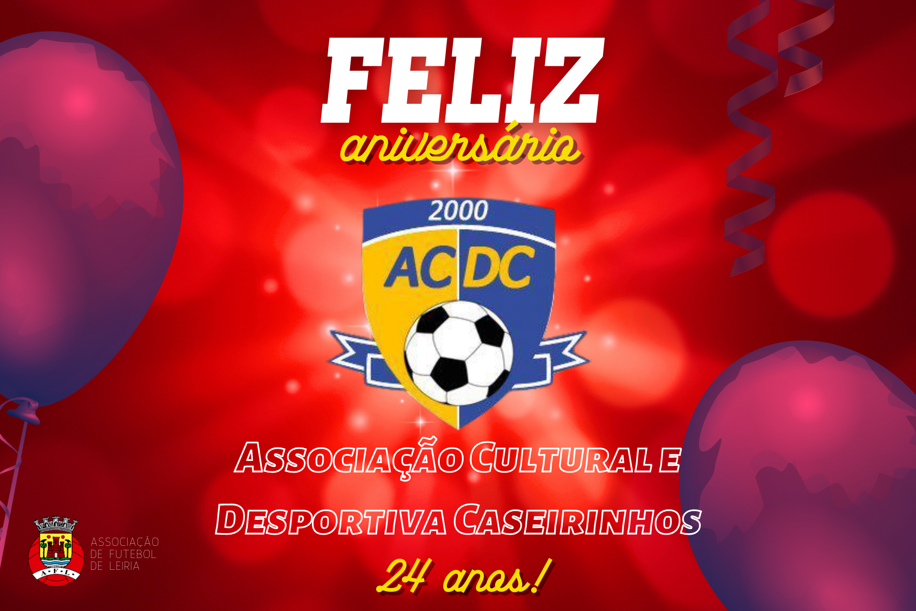 Associação Cultural Desportiva Caseirinhos está de parabéns!