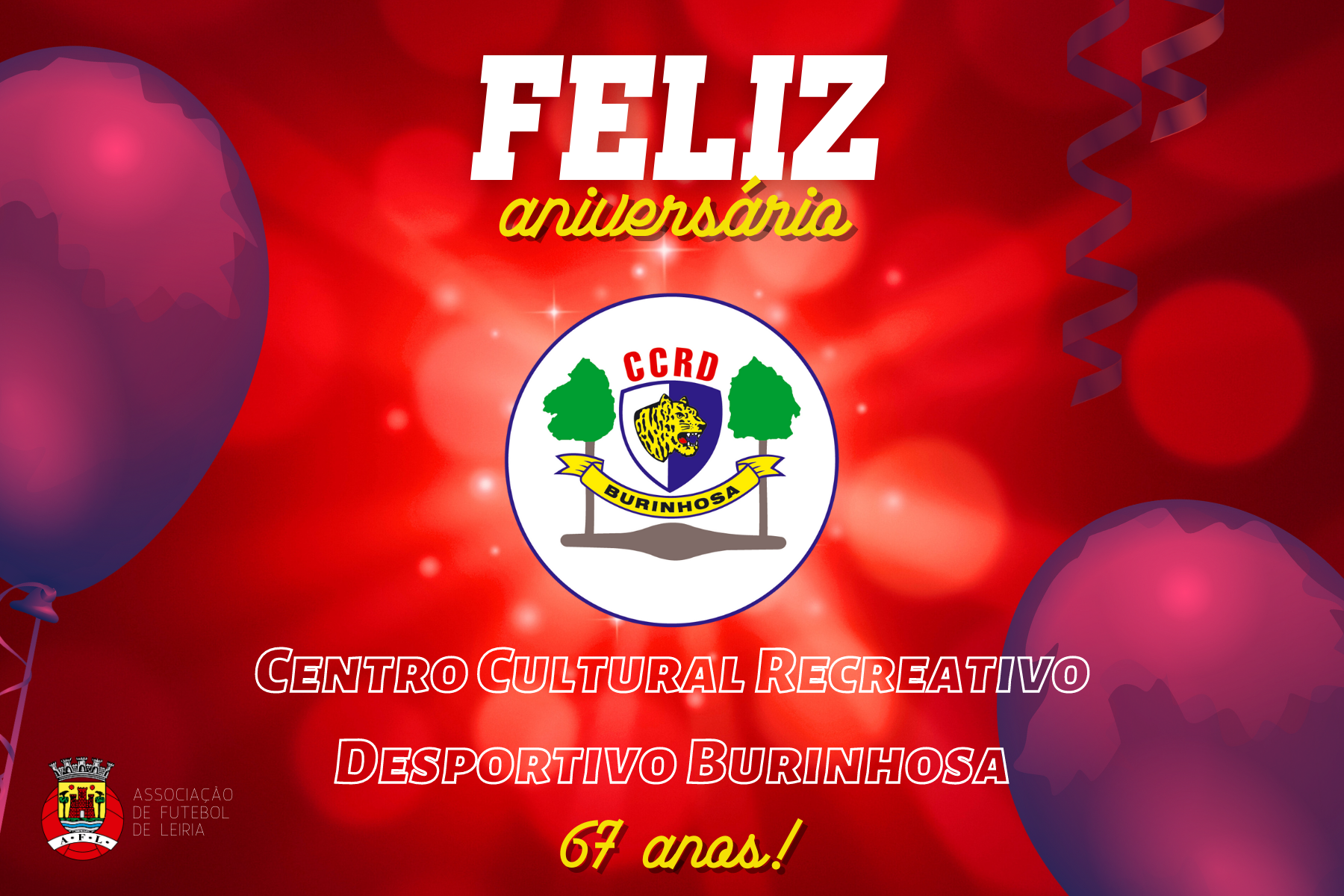 Centro Cultural Recreativo Desportivo Burinhosa está de parabéns!