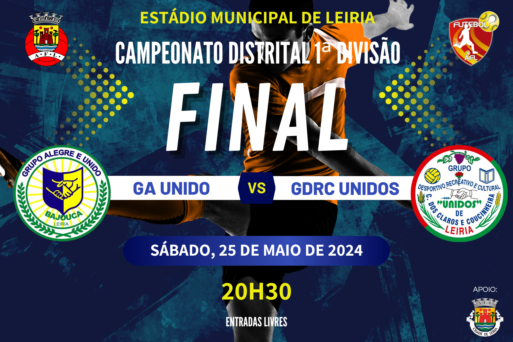 Final do Campeonato Distrital 1ª Divisão joga-se este fim de semana