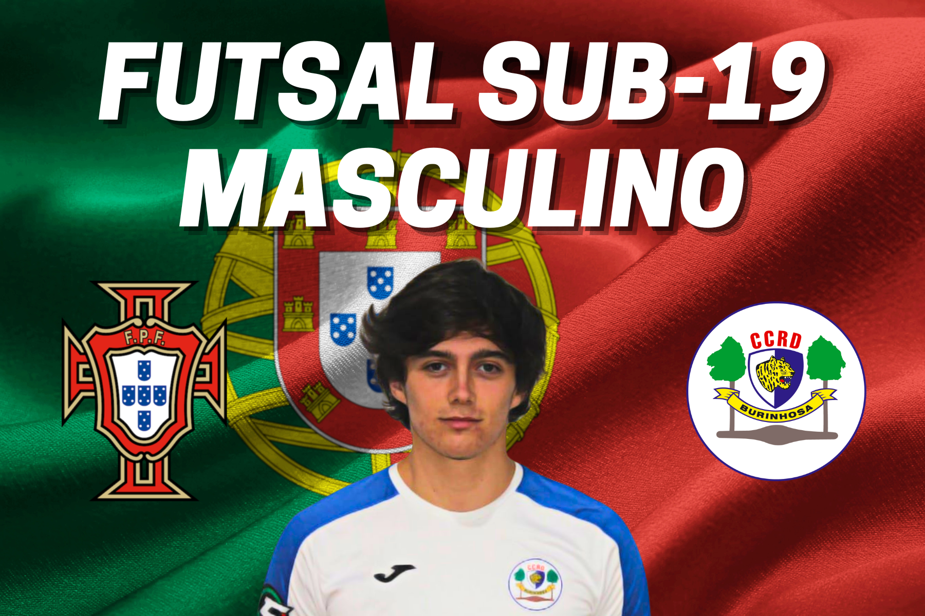 Rodrigo Monteiro convocado para a Seleção Nacional Sub-19 de Futsal Masculino