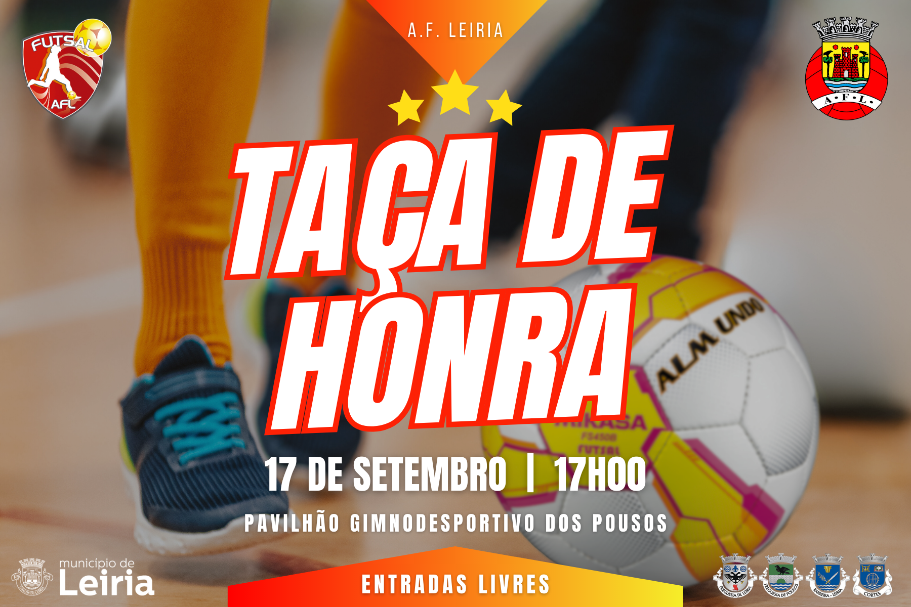 Final da Taça de Honra de Futsal disputa-se este Domingo