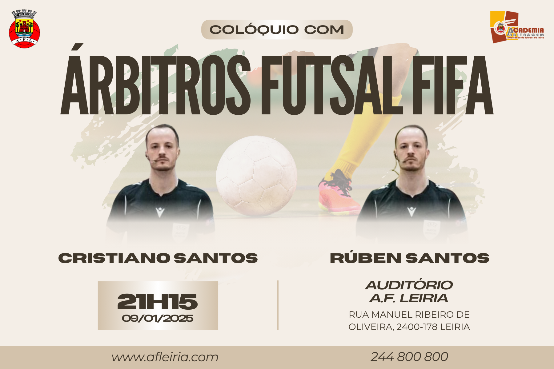 Árbitros e Observadores Futsal em Formação