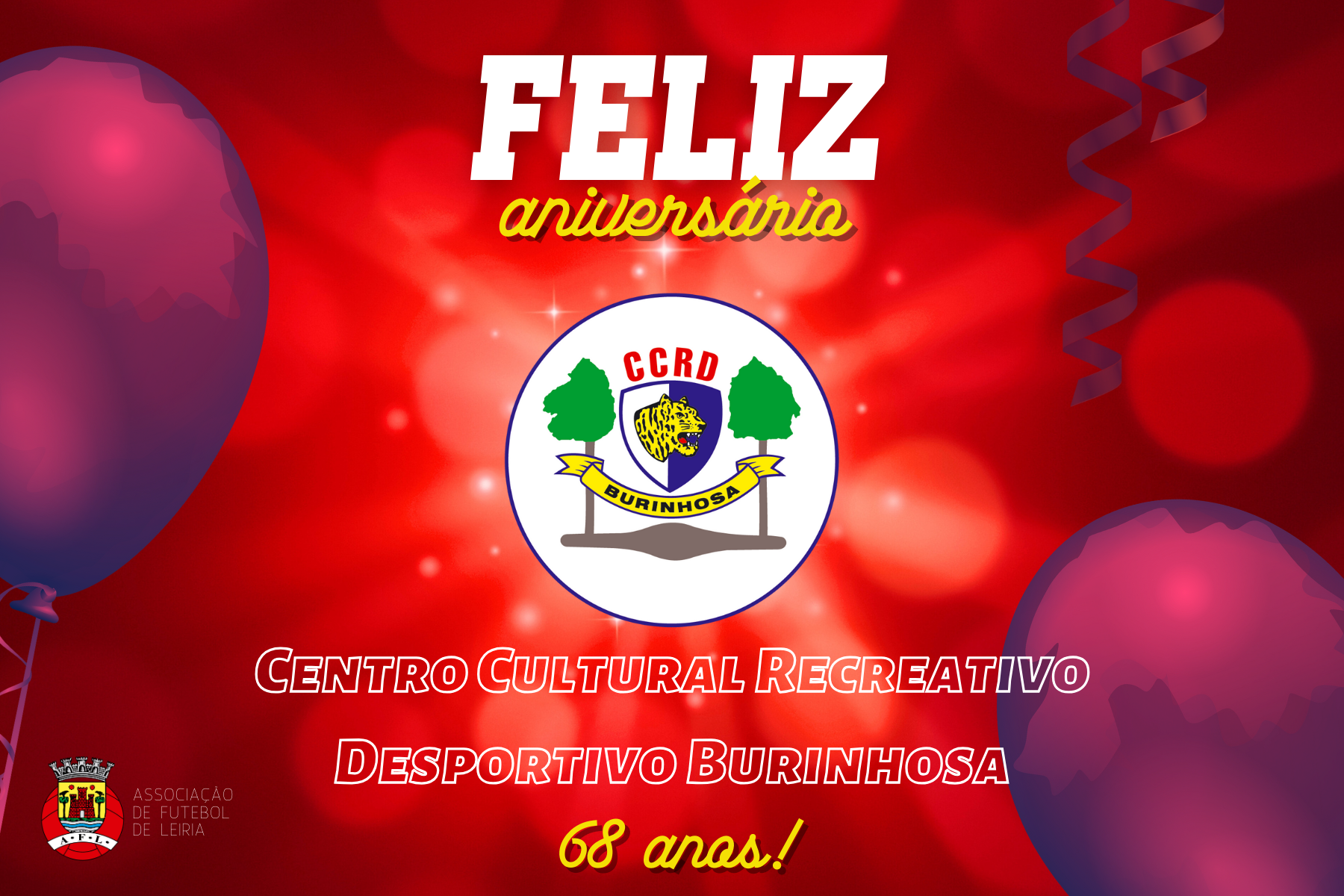 Centro Cultural Recreativo Desportivo Burinhosa está de parabéns!