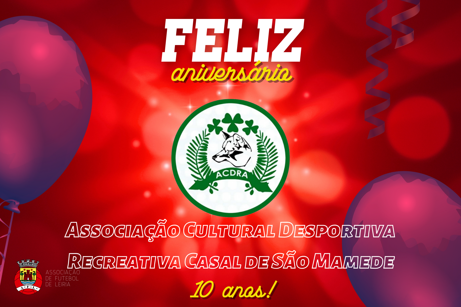Associação Cultural Desportiva Recreativa Casal de São Mamede está de parabéns!