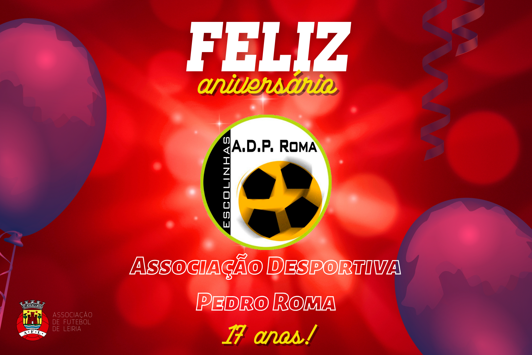 Associação Desportiva Pedro Roma está de parabéns!