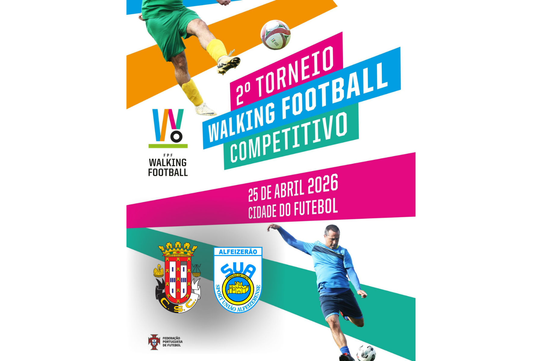 Caldas S.C. e S.U. Alfeizerense presentes no 2.º Torneio Walking Football Competitivo