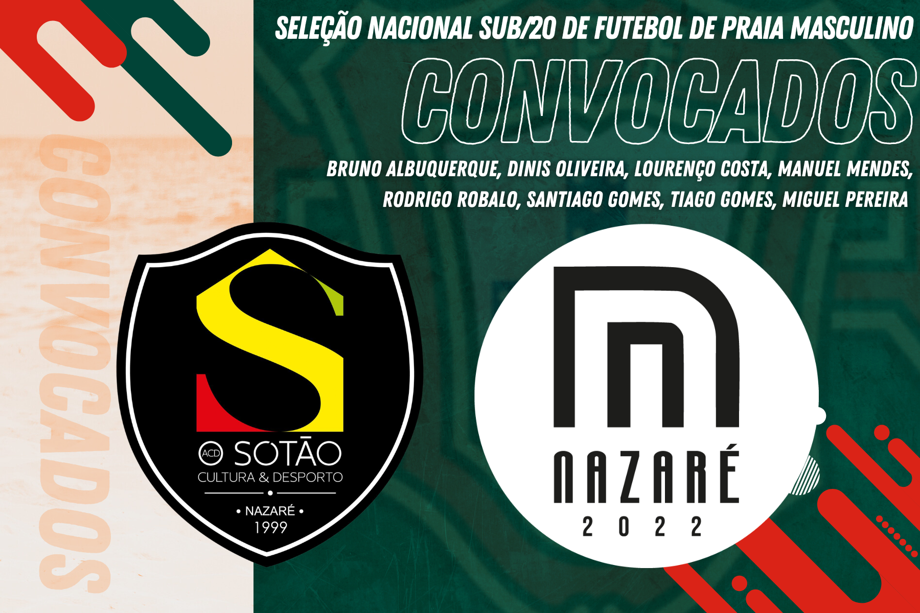 Seleção Nacional Sub-20 - Futebol Praia - EURO Beach Soccer Cup Sub-20