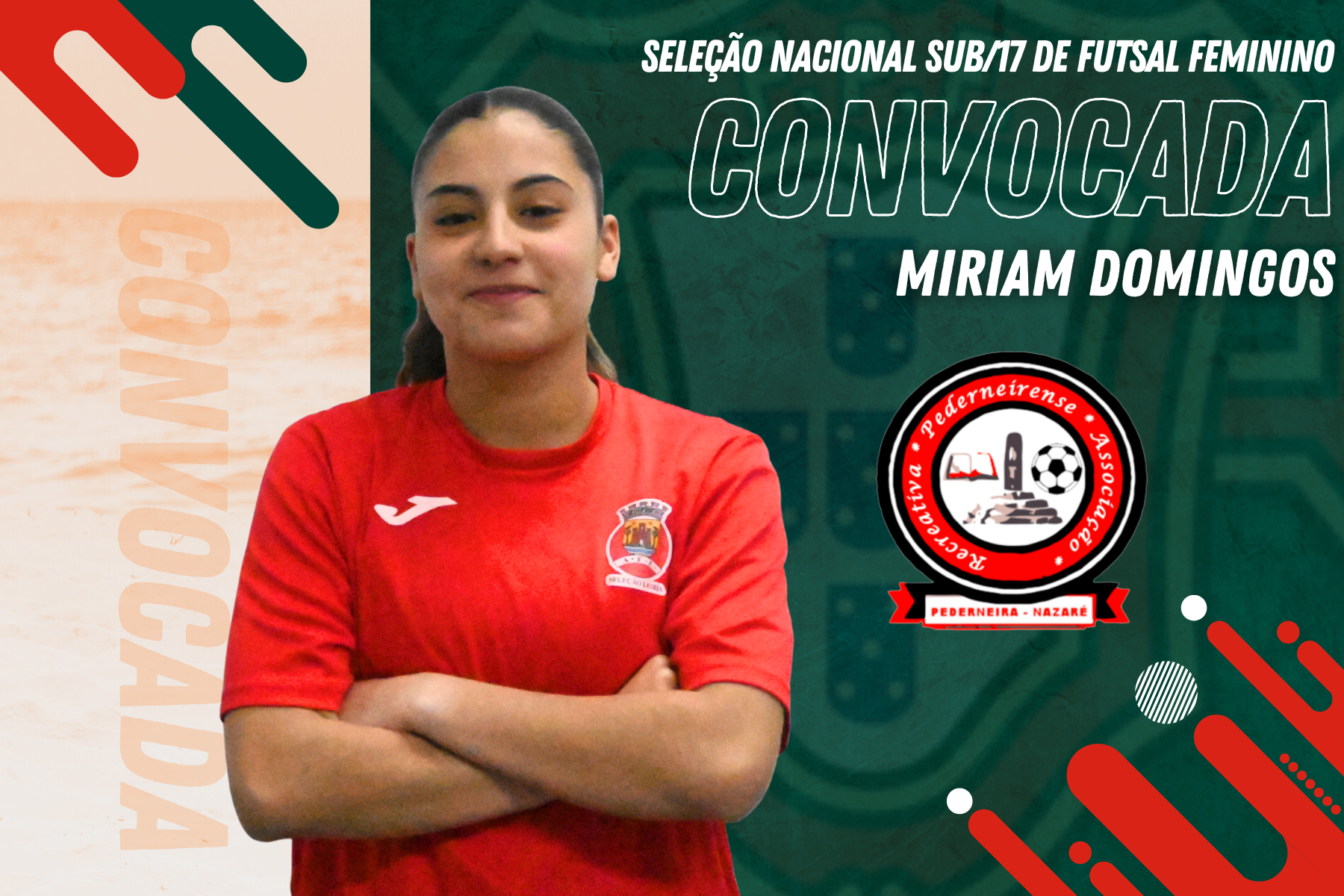 Miriam Domingos chamada à Seleção Nacional Feminina Sub-17 Futsal