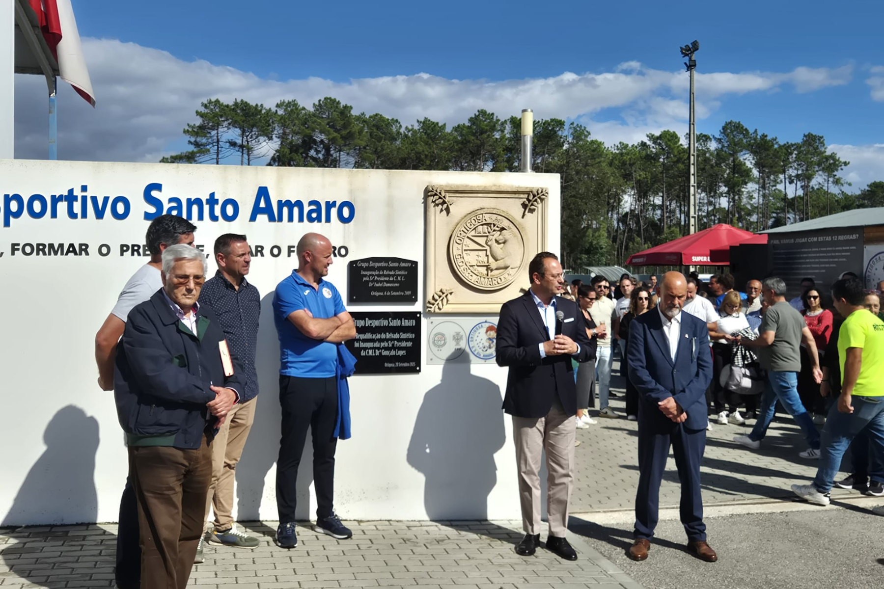 AF Leiria presente na Inauguração da Requalificação do Sintético do GD Santo Amaro