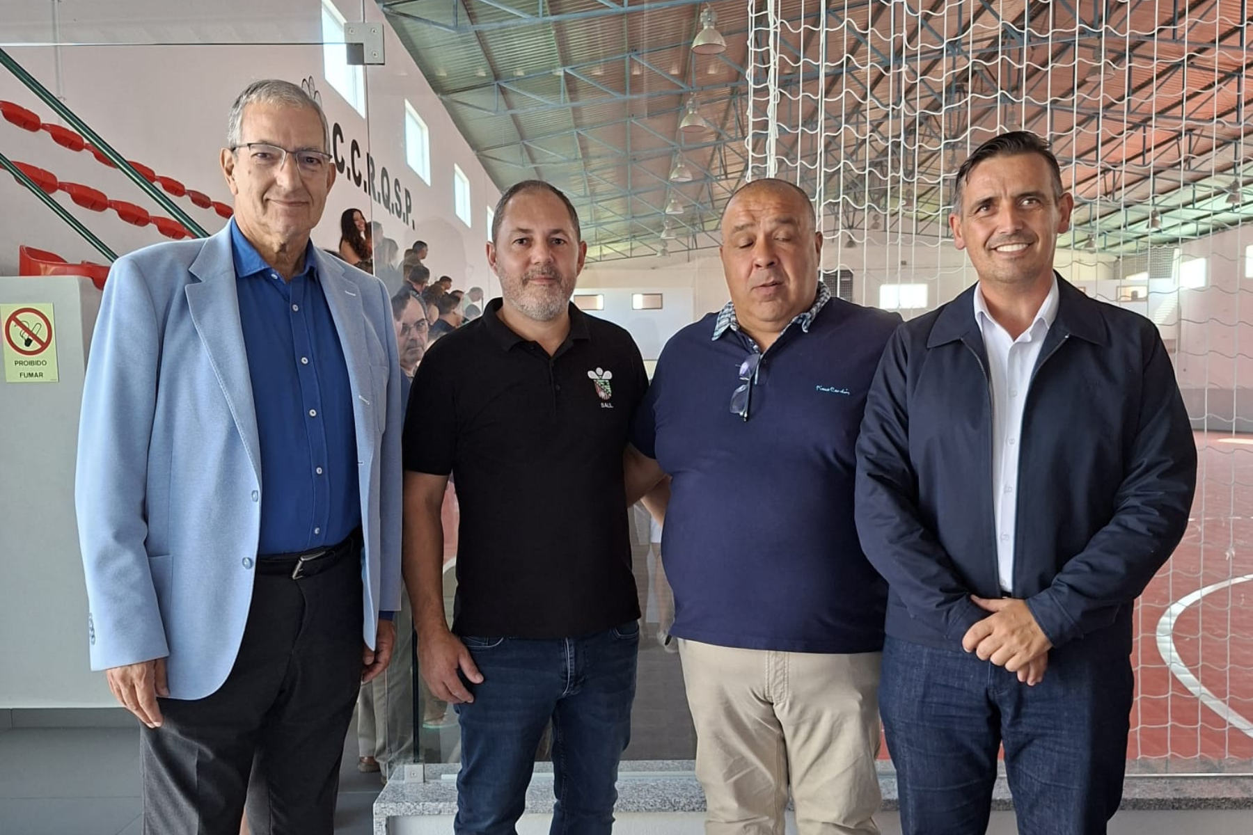 AF Leiria presente na Inauguração da Renovação do Piso do Pavilhão do CCR Quinta do Sobrado e Palmeiros