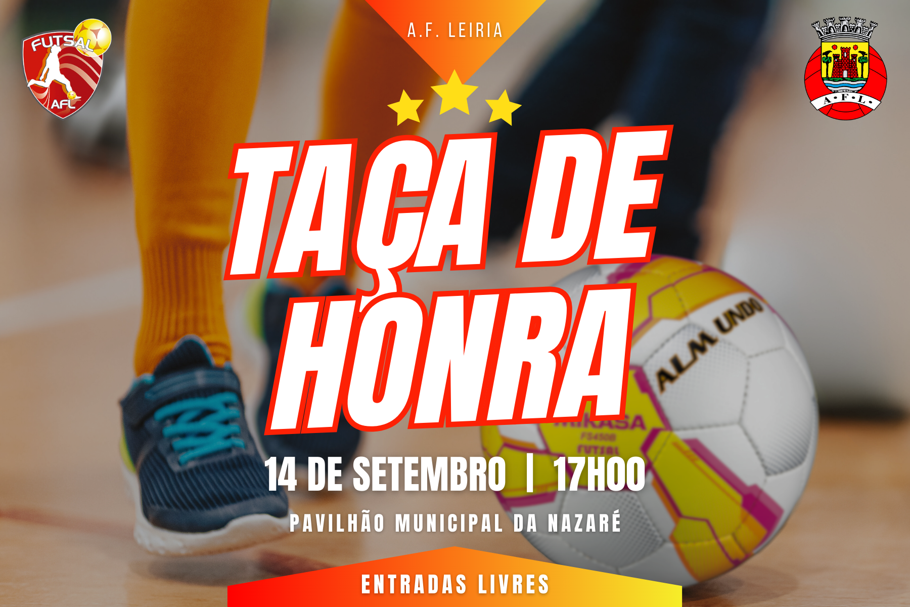 Final da Taça de Honra de Futsal disputa-se este Domingo!