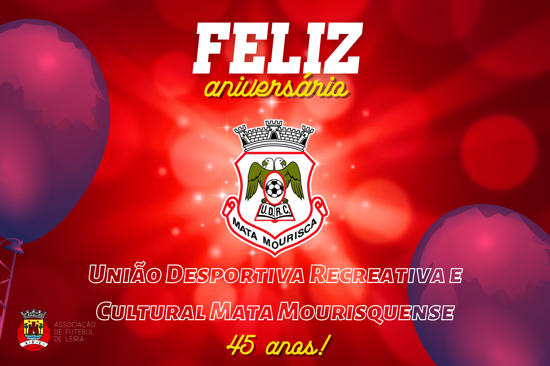União Desportiva Recreativa Cultural Matamourisquense está de parabéns!