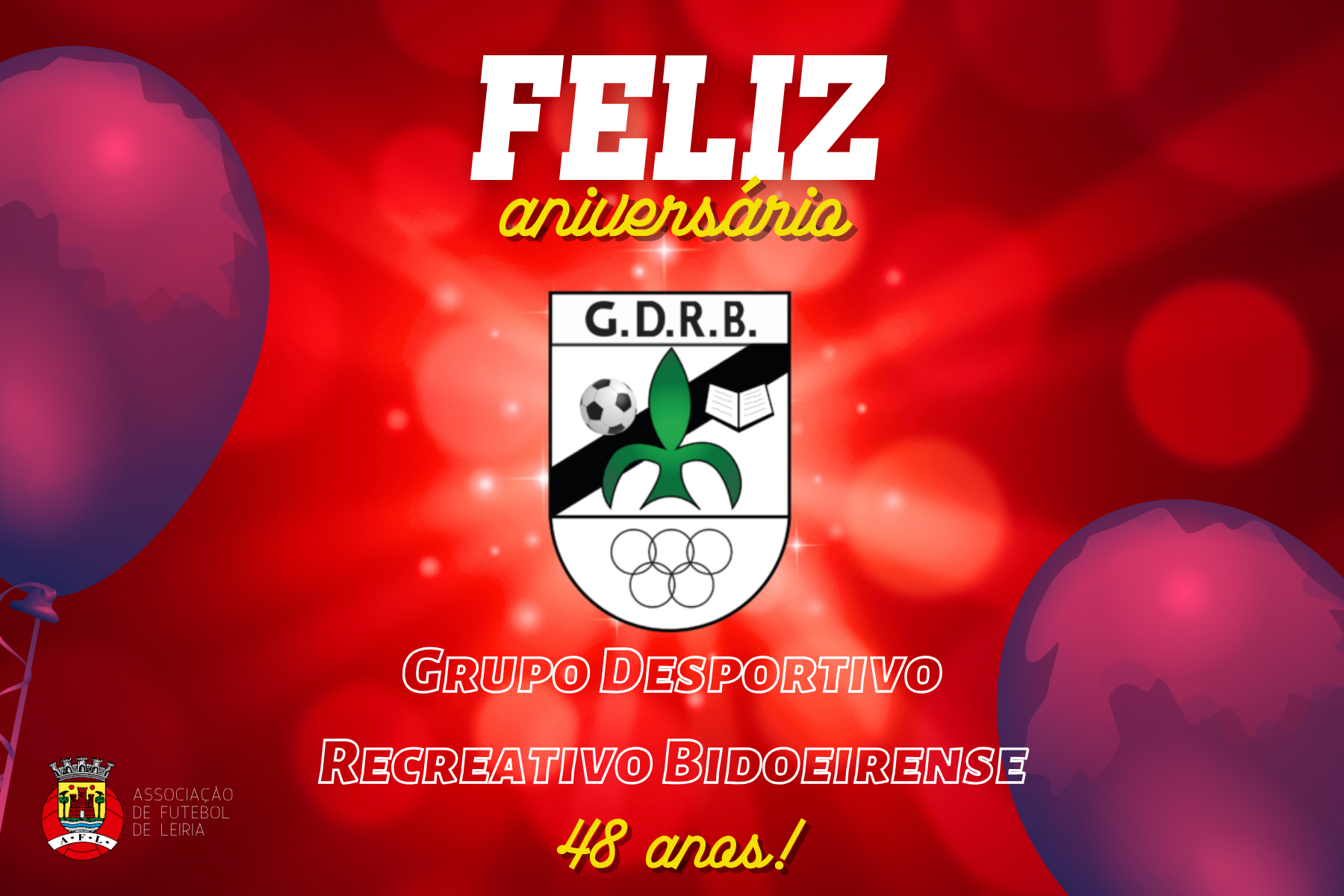 Grupo Desportivo e Recreativo Bidoeirense está de parabéns!