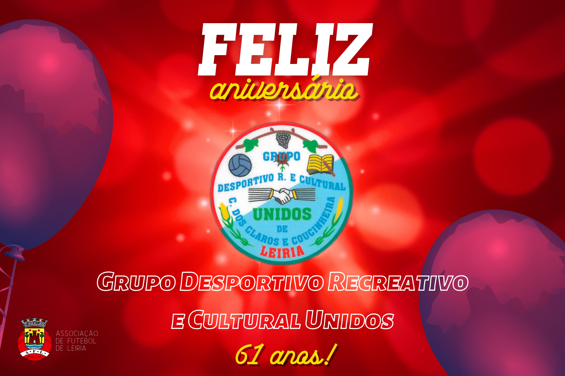 Grupo Desportivo Recreativo Cultural Unidos está de parabéns!