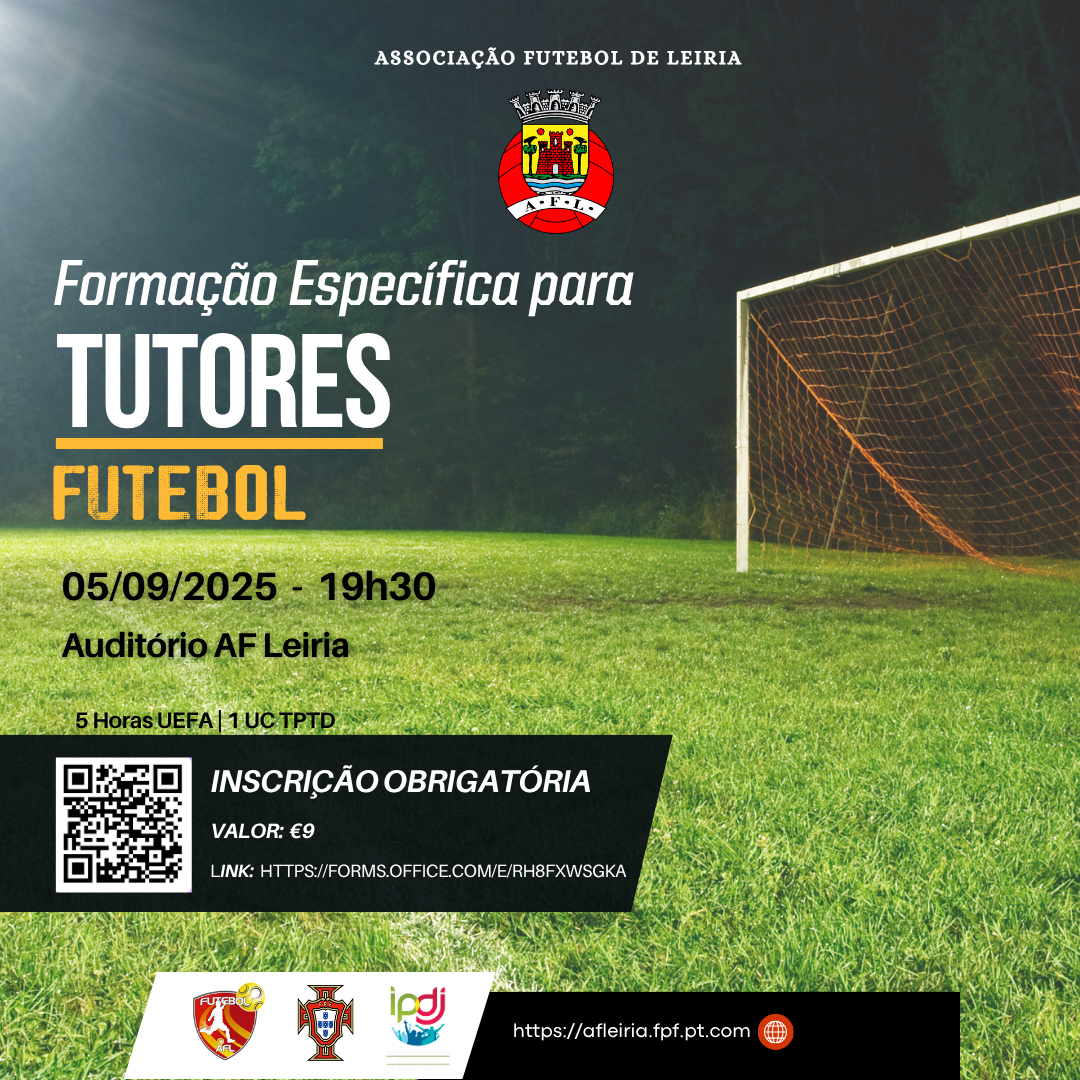 Formação Específica de Tutores de Futebol 2025