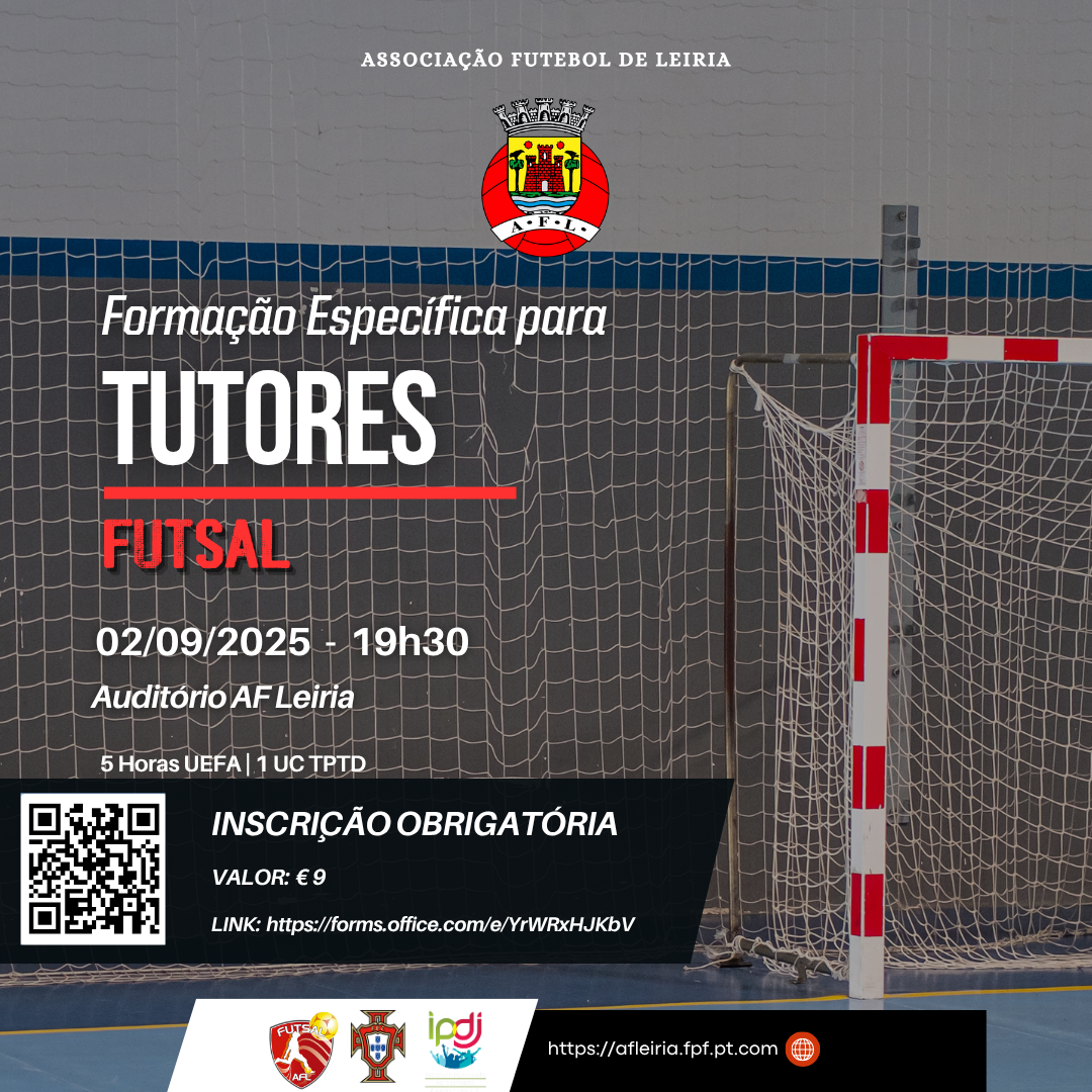 Formação Específica de Tutores de Futsal 2025