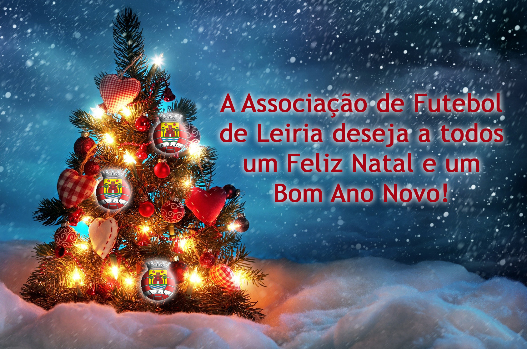 A . Leiria deseja a todos um Feliz Natal e um Próspero Ano Novo! |  Associação de Futebol de Leiria